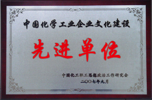 中國化學(xué)工業(yè)企業(yè)文化建設(shè)先進單位